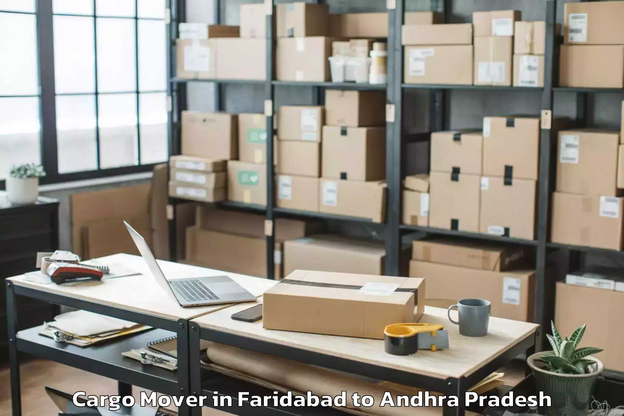 Expert Faridabad to Kadapa Airport Cdp Cargo Mover